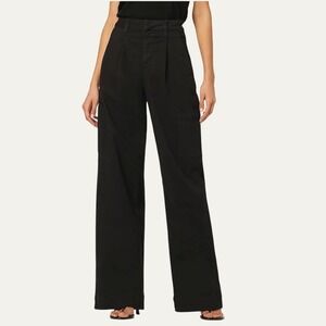 Joes Jeans The Petra Black Wide Leg Cargo Pants Size 27 Relaxed Pleated